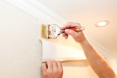 Pose de papier peint à Crochte — revêtements muraux et toiles de verre